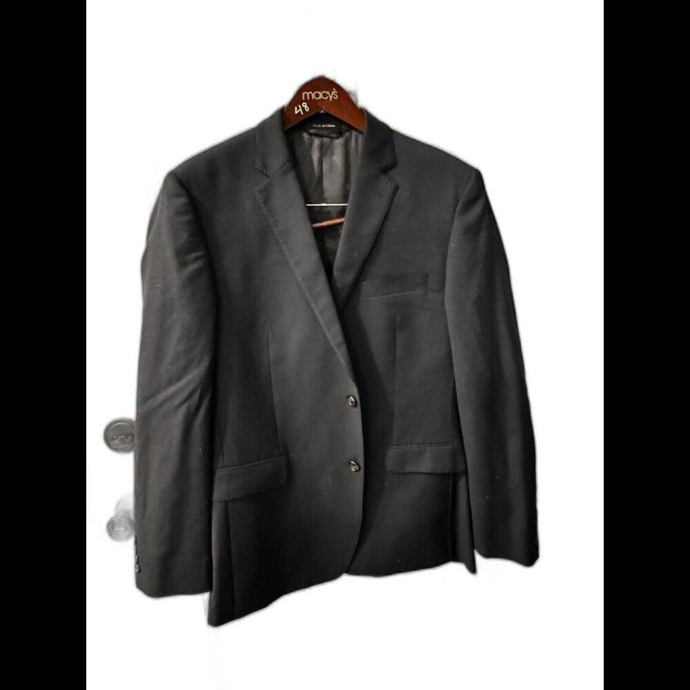 Ralph Lauren Men’s Suit Jacket Black 42R Slim Fit Macy’s Men’s Store